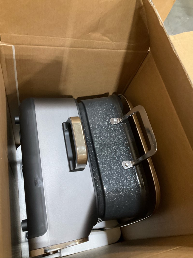 Condition photo showing As Is for AUTUCU Slow Cooker 10-Quart - PFOA-Free Ceramic Coating, Oven Safe to 450°F | Keep Warm Function for Large Family Gatherings (Includes Silicone Spoon) 10 Quarts