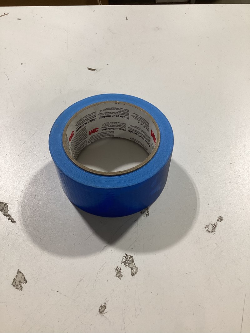 Condition photo showing As Is for 3M Heavy Duty Blue Rubberized Duct Tape 1.88-in x 20 Yard