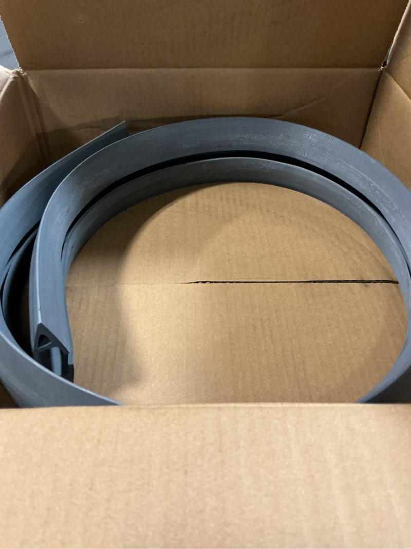 Condition photo showing As Is for electriduct d-22 rubber duct cord cover 1x5/8 inch channel flexible wire protector - 5 feet (gray) 5 feet gray