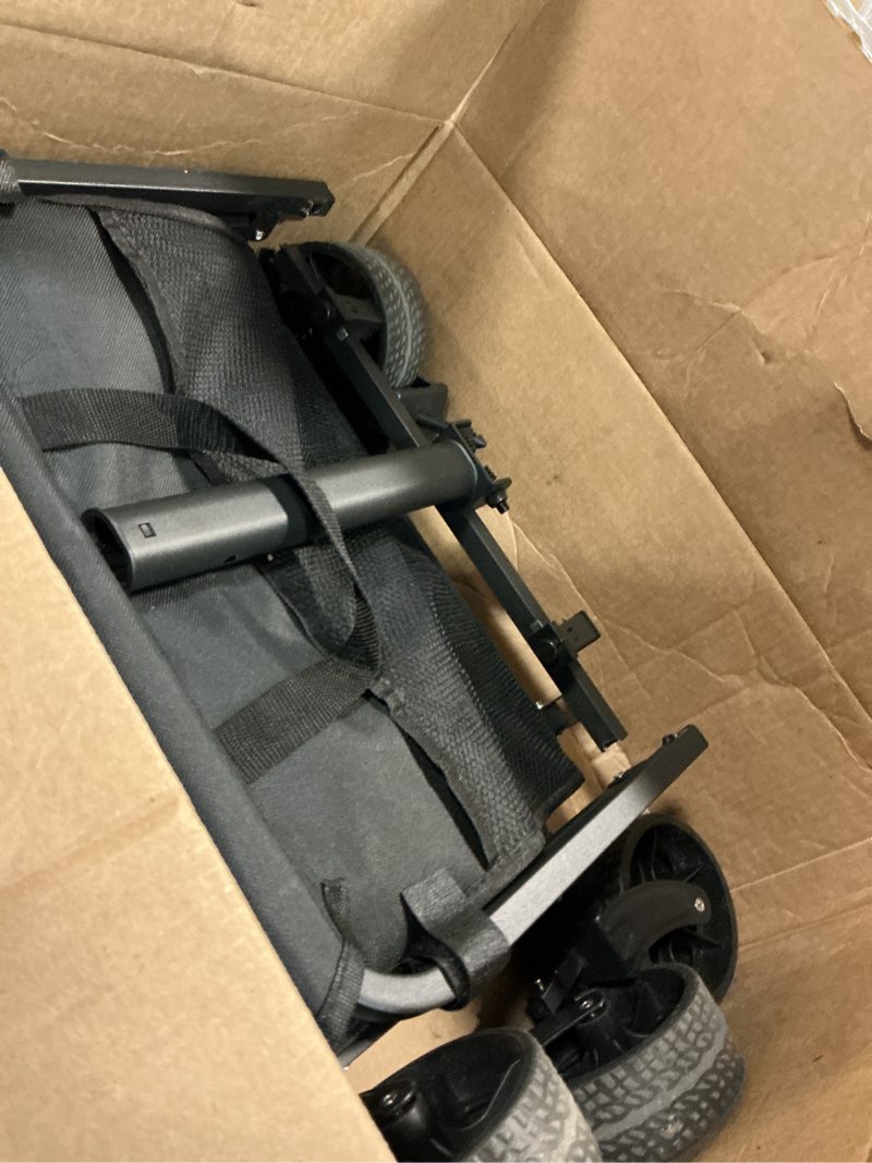 Condition photo showing As Is for 360lbs foldable wagon cart collapsible - heavy duty all-terrain portable lightweight folding utility carts with wheels, large capacity portable grocery & beach trolley for shopping, camping and sports