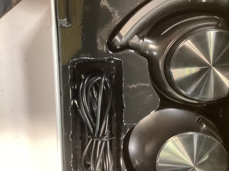 Condition photo showing Good Condition for tagry hybrid active noise cancelling bluetooth headphones 100h playtime wireless over ear headphone with fast charging hi-res audio headsets comfort earcups for commute travel office phone pc black