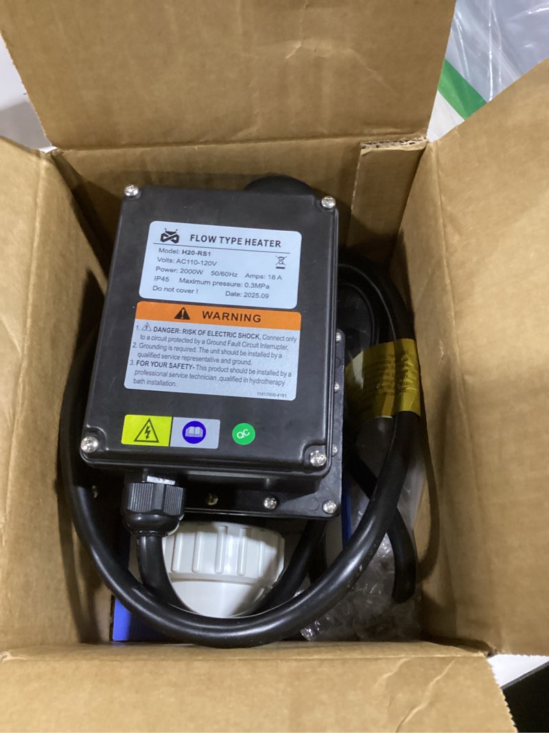 Condition photo showing Good Condition for Mxmoonant 2KW 110V Hot Tub Thermostat, Spa Heater Whirlpool Bathtub Thermostat with Adjustable Temp Control for 400Gals Bathtub, Hot Tub, Spa, Small Pool (No Plug)
