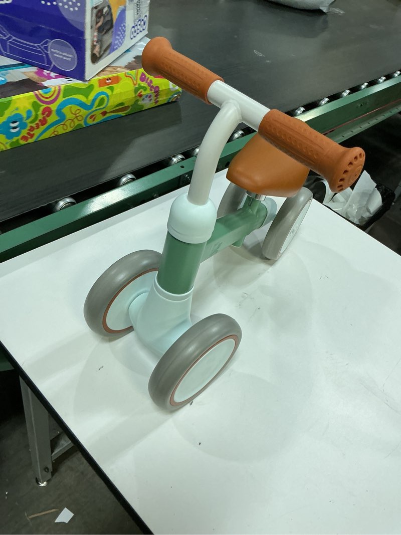 Condition photo showing Good Condition for Liberry Baby Balance Bike for 1 Year Old Boys, 4 Wheels Toddler Balance Bike with Adjustable Seat, 12-24 Months Infant's First Birthday Gift (Green)