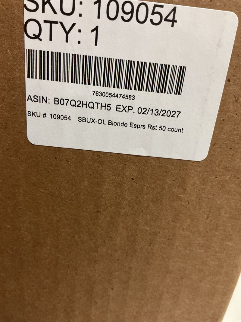 Condition photo showing New/Like New for Exp-02/13/2027) Starbucks by Nespresso Coffee Capsules, Blonde Espresso Roast, 10 CT Blonde Roast 10 Count (Pack of 5)