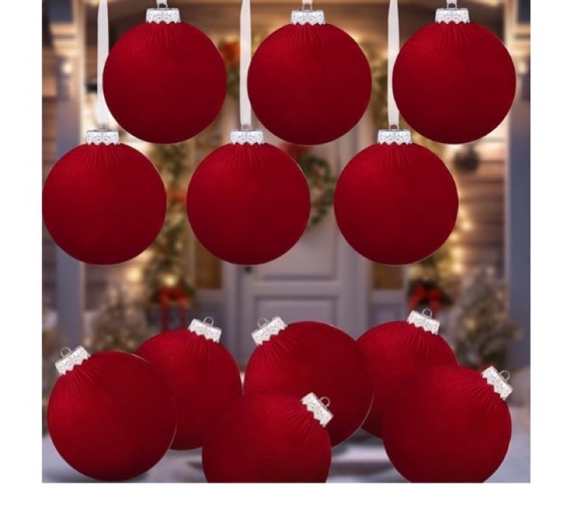 12 pcs jumbo black velvet christmas balls ornaments bulk 6 inch extra large flocked christmas tree ornaments xmas bulbs decorations giant hanging for outdoor indoor xmas home party