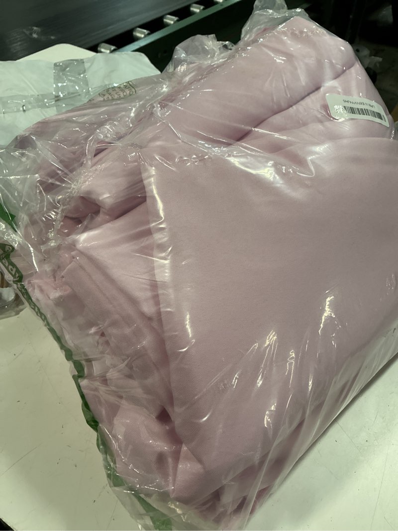 Condition photo showing Good Condition for brillmax 10 pack pink tablecloths 60 x 102 inch for 6ft rectangle tables - 150 gsm polyester fabric, 15" standard drop, water, stain & wrinkle resistant cloth cover for wedding banquet dining buffet pink 60x102 in, 10 pack