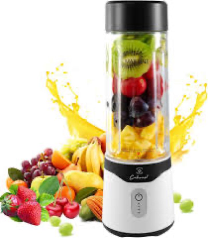 cokunst portable blender, small smoothie & shake maker with 8 blades, compact personal blender with 