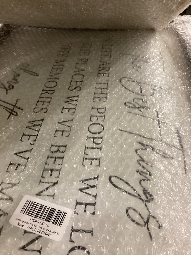 RLWangChao The Best Things in Life Wall Decor 24"×16" Family Inspirational Quote Love Adventure Trav