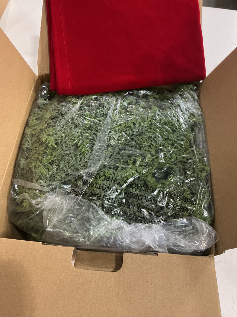 Condition photo showing New/Like New for Christmas Garland Real Touch Cedar Garland Christmas Decorations 9 ft Soft and Lush Realistic Faux Pine Garlands for Mantle, Table, Stairs, Doorframe, Fireplace Indoor Outdoor Holiday Decorations 9ft-Cedar 1