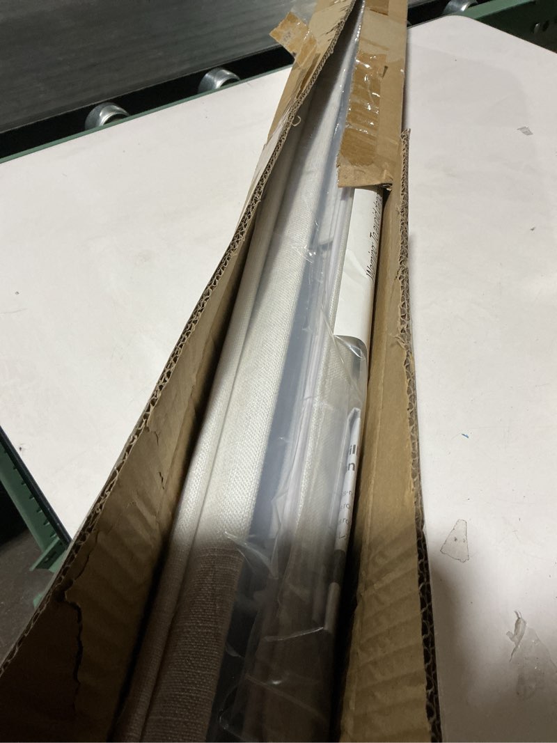 Condition photo showing Good Condition for LazBlinds No Tools No Drill Cordless Roman Shades for Windows, Blackout Thermal Insulated UV Blocking Window Blinds, Lightweight Fabric Blinds for Indoor Windows, 32" W x 60" H, Blackout - White White 32" W x 60" H