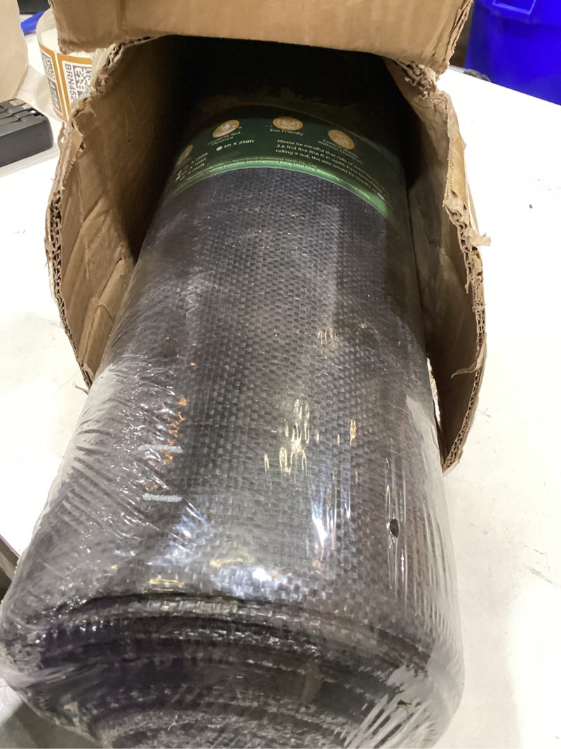 Condition photo showing Good Condition for premium weed barrier landscape fabric heavy duty woven weed control fabric, high permeability good for flower bed, geotextile fabric underlayment, driveway fabric ground cover 6ftx300ft-2.4oz