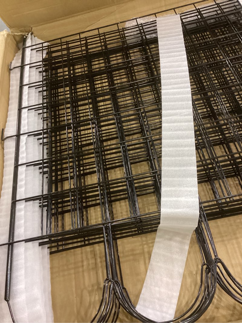 Condition photo showing New/Like New for 10 Panels Garden Fence Dog Fence Outdoor for Yard, 32 in (H) x 24 ft (L) Rustproof No Dig Decorative Tall Fencing Border for Dog, Rabbits, Patio Temporary Ground Stakes and Flower Vegetable Flower Bed 10 32in (H) X 24ft (L)