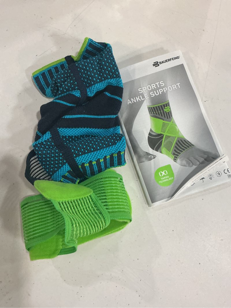 Condition photo showing Good Condition for bauerfeind sports ankle support - ankle brace for stabilization & protection - figure-8 taping strap - targeted compression - lightweight & durable (rivera, x-small/right) rivera x-small/right