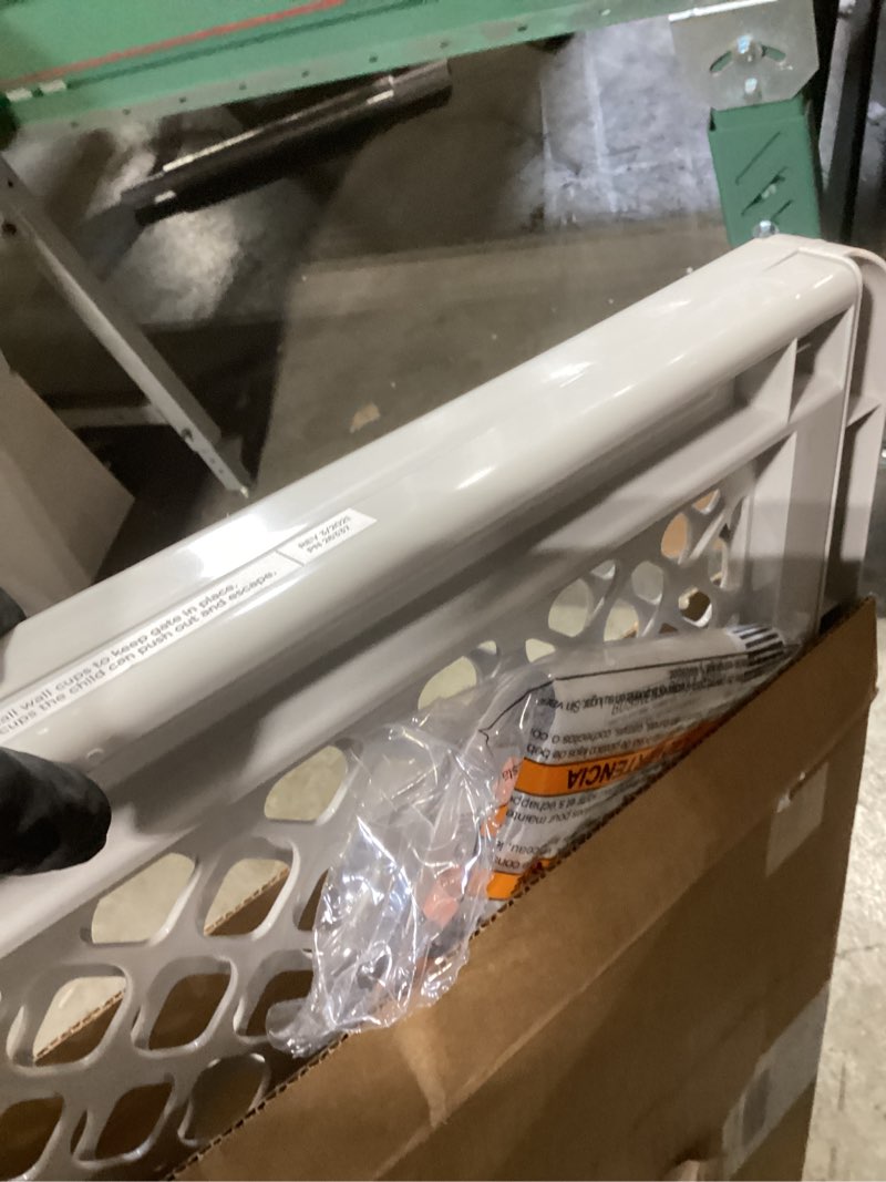 Condition photo showing As Is for north states 5-way pet gate, model# 8619