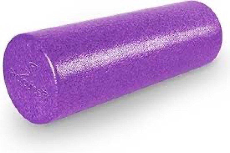 prosourcefit high density foam rollers 12 - inches long, firm full body athletic massager for back stretching, yoga, pilates, post workout trigger point release, purple