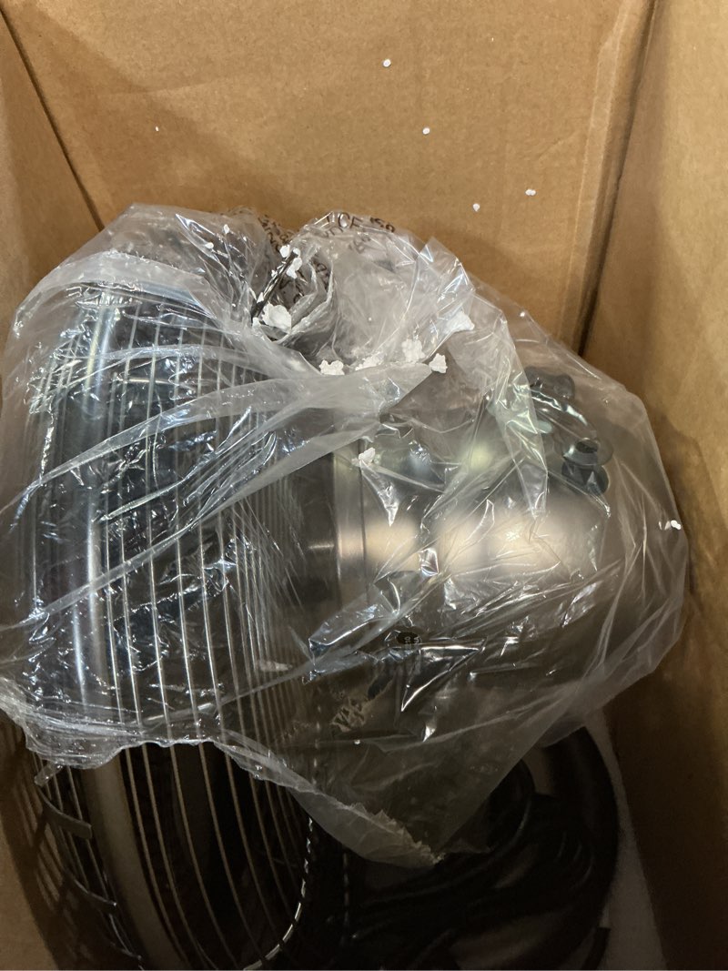Condition photo showing Good Condition for lasko oscillating table top fan, portable, 3 quiet speeds, for bedroom, kitchen and office, 17", bronze, r12210 electric fan