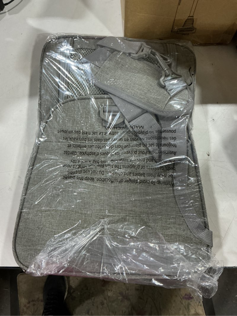 Condition photo showing Good Condition for cat carrier soft for pets up to 15 lbs, cat travel bag soft-sided with padded shoulder strap, pet dog carriers for small dogs travel puppy carry airline approved, grey 17"l x 11"w x 11"h grey