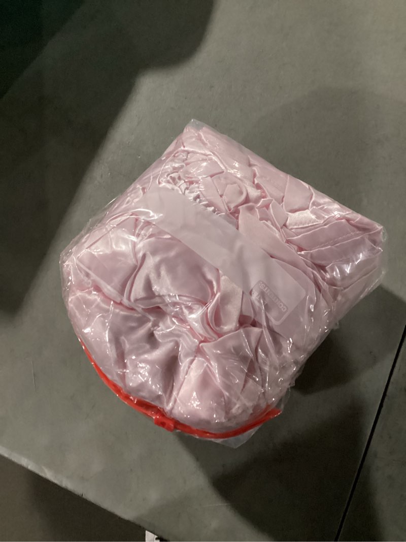 Condition photo showing As Is for Cobedzy 3 Pcs Blush Pink Satin Sheets Twin Size Soft Silky Satin Bedding Sheets Set with 1 Deep Pock