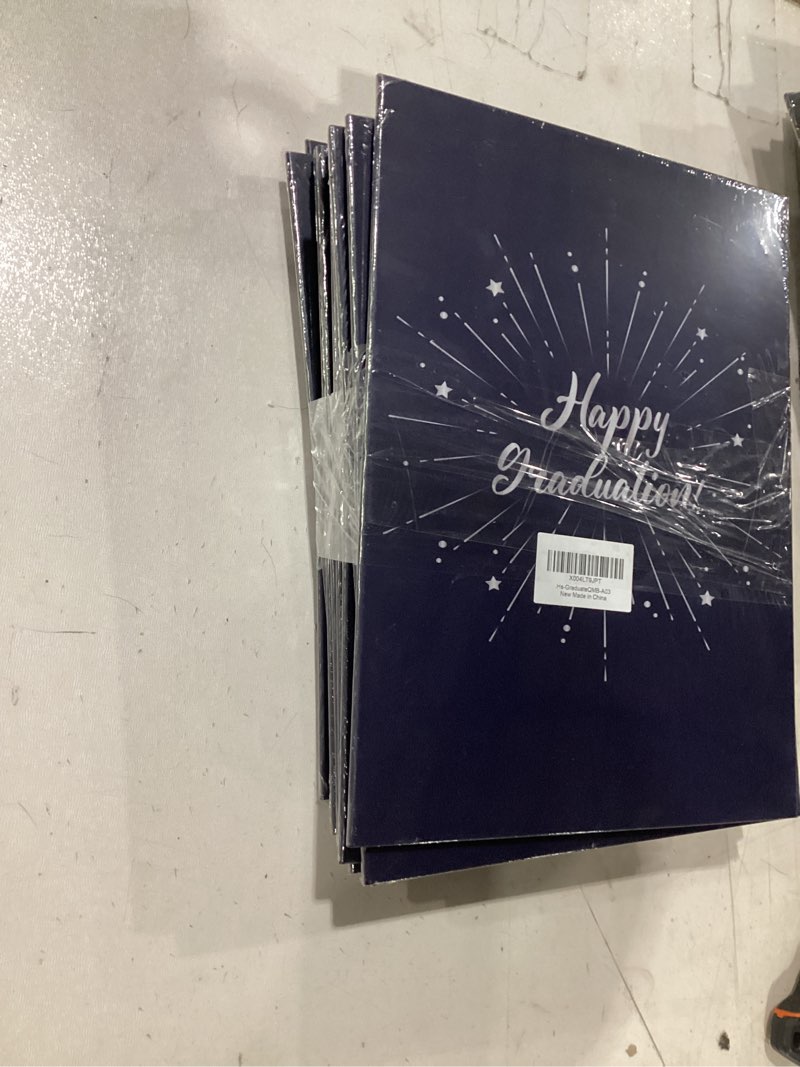 Condition photo showing New/Like New for (10)2025 Graduation Party Decorations - Navy & Silver Happy Graduation Guest Book Alternative Signature Board High School College Gifts For Him Her Party Favors & Supplies - A03