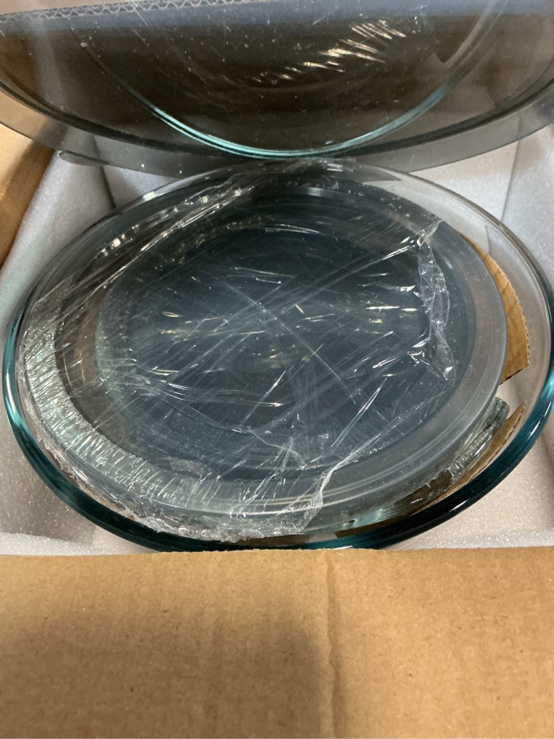 Condition photo showing Good Condition for m mcirco glass mixing bowls with lids, 4 packs glass bowl set, nesting bowls for meal prep, food storage, bowls for cooking, baking, bpa-free, 0.8/1.7/2.9/4.8 qt 4pcs