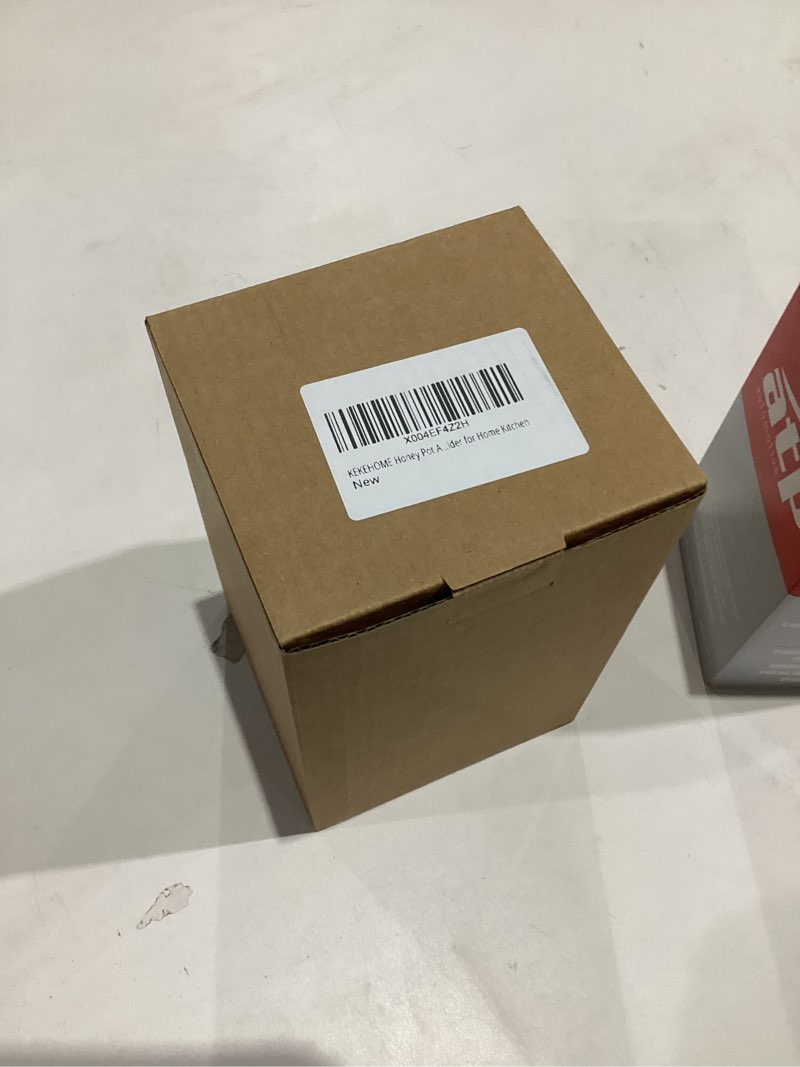 Condition photo showing New/Like New for Honey Pot Airtight Glass Honey Jars with Dipper Stick and Wooden Lid, Honey Bottle Containers for Storing Honey, Honey Holder for Home Kitchen