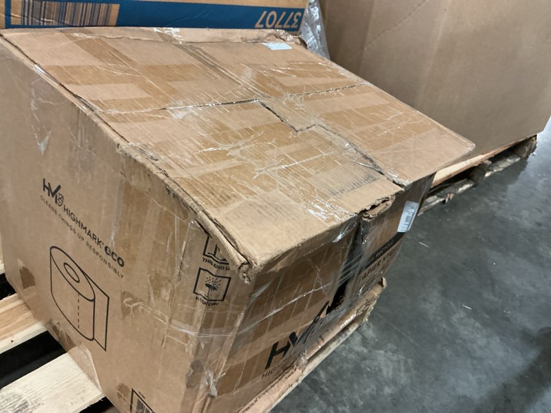 Condition photo showing New/Like New for highmark(r) 100% recycled 2-ply bath tissue, white, 550 sheets per roll, case of 80 rolls