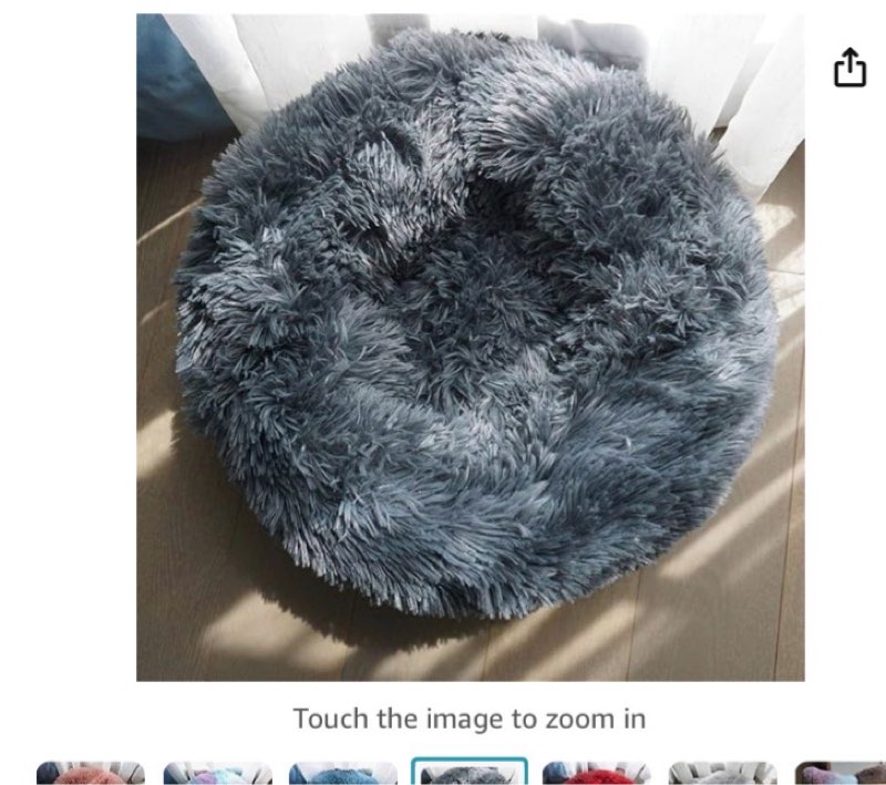 NC Roundplushcatbedhousecatcushionwinterwarmsleepcatlittersoftplushdogbedpetcushioncatanddogzipperwashable