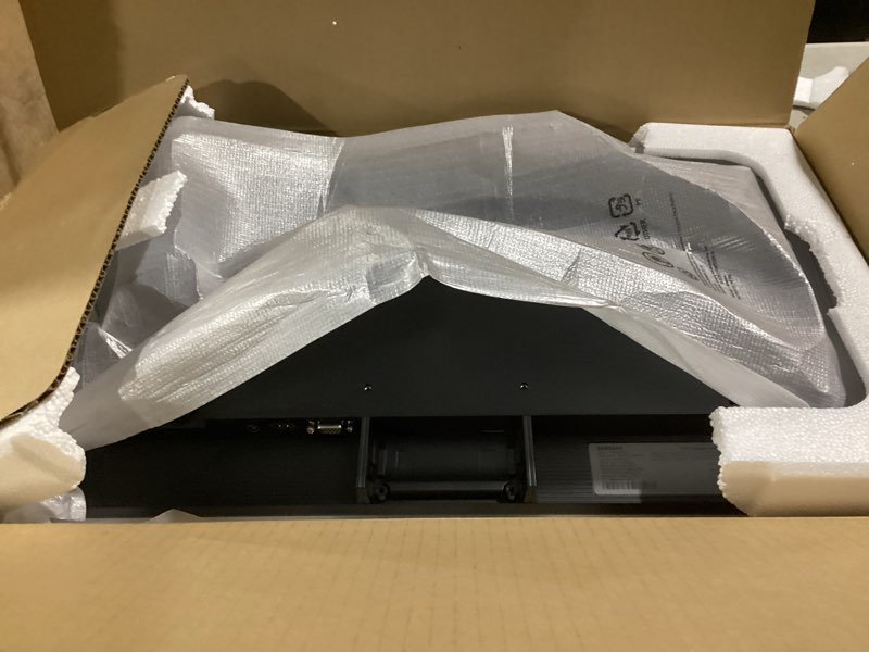 Condition photo showing As Is for Samsung 24" (S30GD) Essential Monitor with IPS Panel and Tilt Only Stand, 100Hz Refresh Rate, Ergonomic Design, Advanced Eye Care, Game Mode, LS24D304GANXZA 24-inch