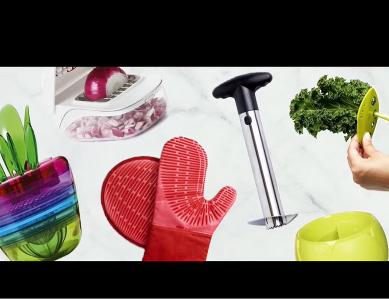 assorted kitchen tools and accessories