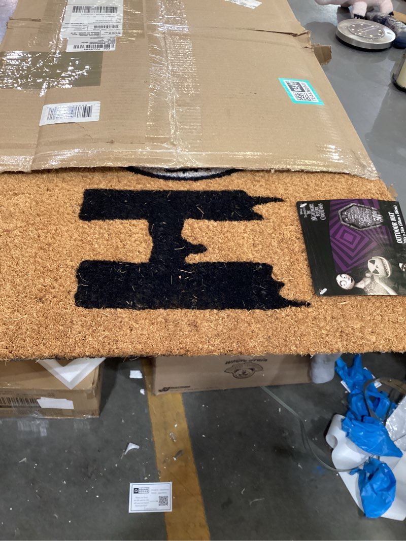 gertmenian nightmare before christmas coir doormat - 2x3 welcome mat (2-pack), ideal for high traffi