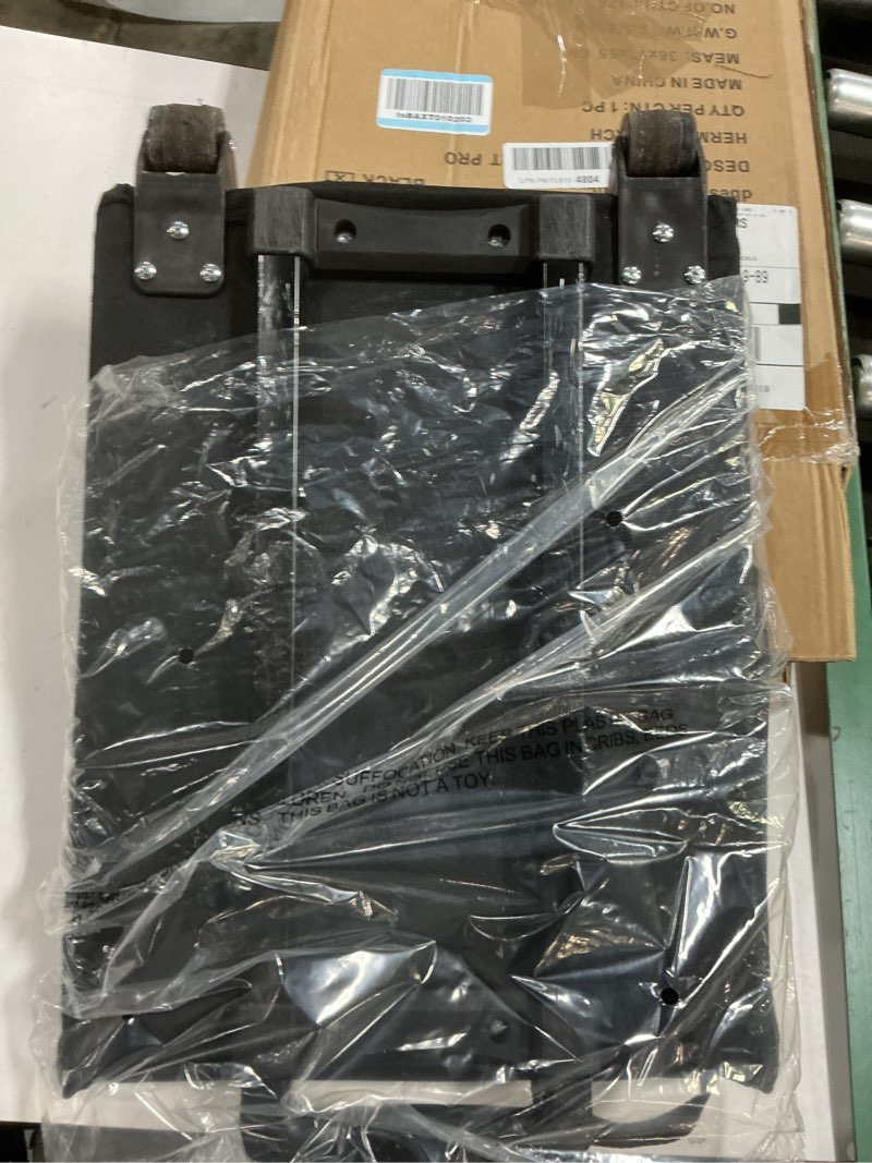 Condition photo showing As Is for dbest products Bigger Smart Cart Pro with Wheels Lightweight Collapsible Cart, Retractable Pull Handle Multipurpose RollingCart Black Black Bigger Pro