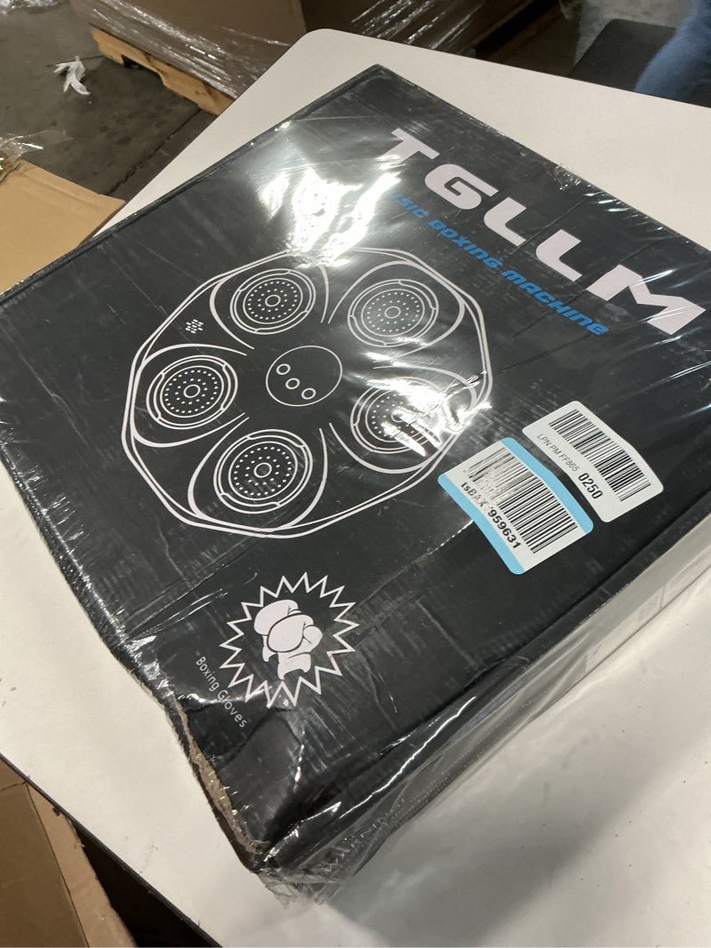 Condition photo showing New/Like New for Music Boxing Machine, Music Punching Trainer with Boxing Gloves, Wall Mounted Electronic Workout Punching Machine for Kids Adult