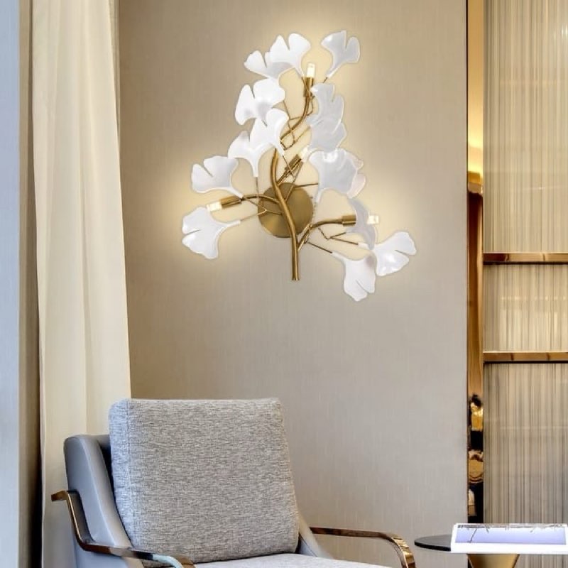 Modern Gold Wall Light Fixtures Luxury Indoor Wall Lamp