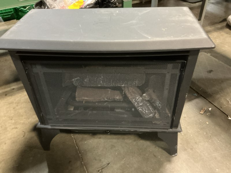 Condition photo showing As Is for Comfort Glow Ventless Gas Fireplace, Dual Fuel 1000 sq ft Heating, Gas Stove