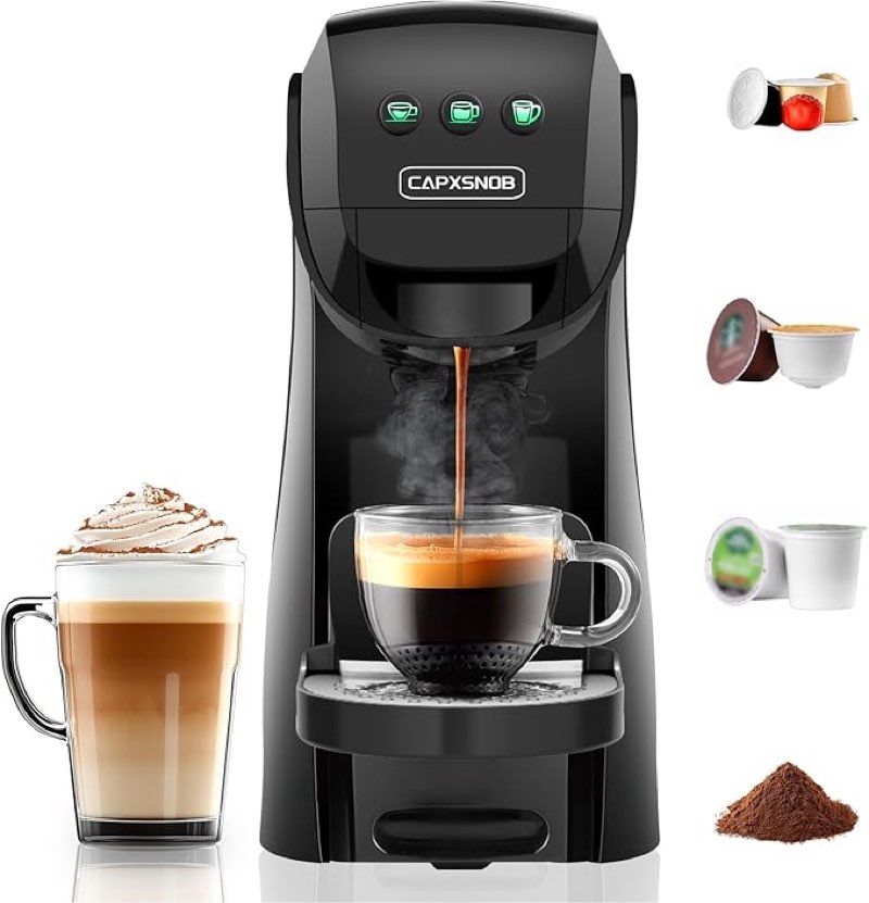 Warriors1 Coffee Maker for Keurig K Cup, Espresso Machine for Nespresso Original, Dolce Gusto Coffee