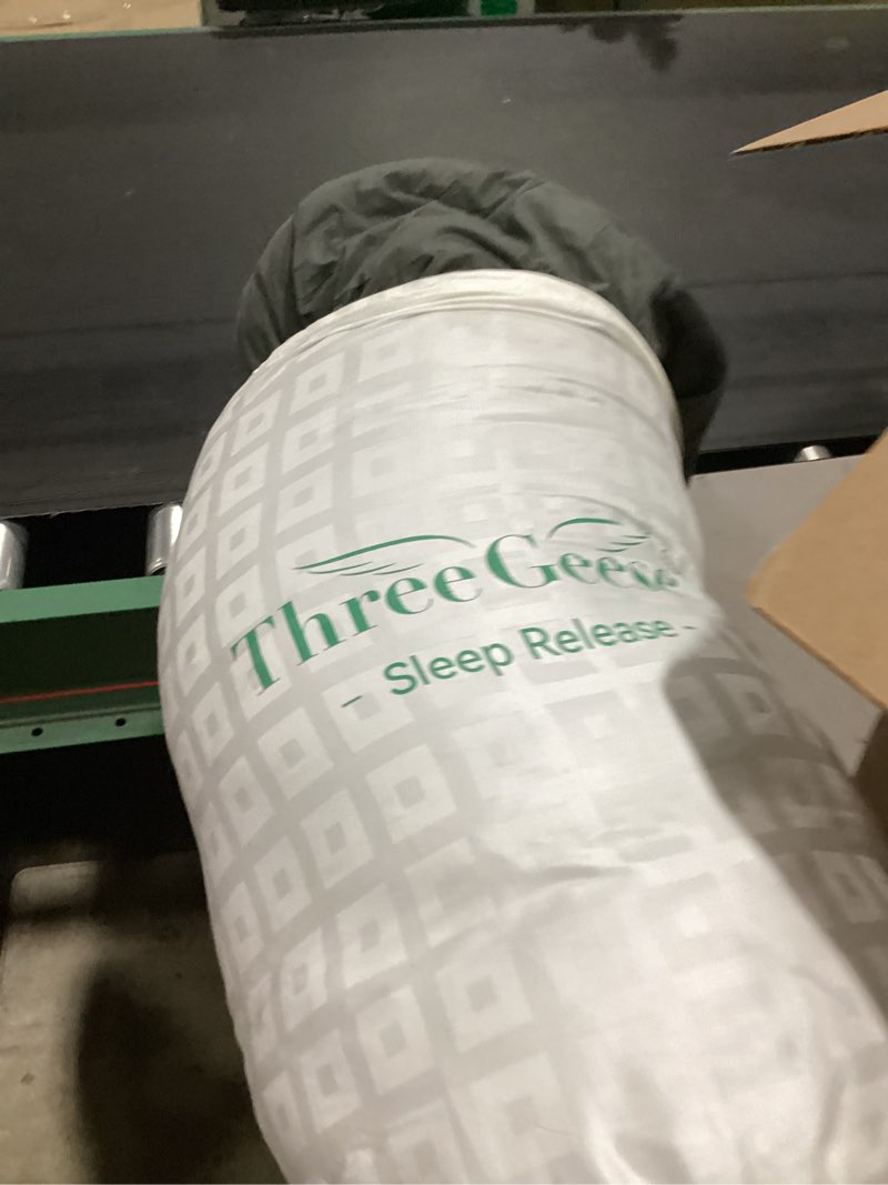 Three geese green comforter bedset queen or king