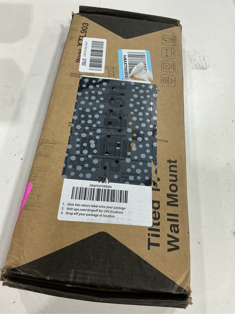 Condition photo showing Good Condition for iworkboard 55 65 75 85 inch tilting tv wall mount for 32-90 '' tvs, low profile tv mount bracket, safe lock & quick release, max vesa 600x400mm, 24 inch studs,132 lbs, fit most 55+ 75+ 85+ 86 tvs low profile 32-90 inch & 24'' studs