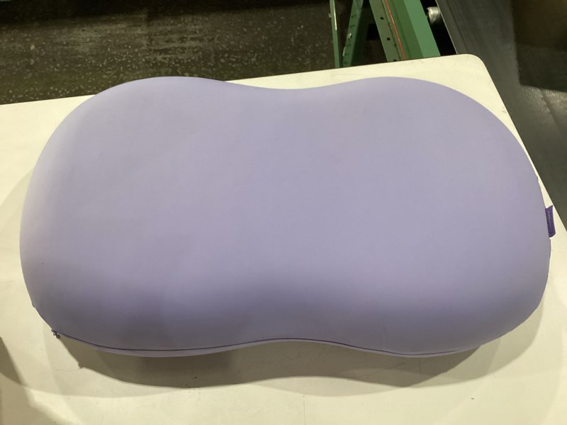 Condition photo showing New/Like New for keepmov memory foam pillows - cervical neck pillows for pain relief, ergonomic contour pillow for side back stomach sleepers (purple) purple purple pillow