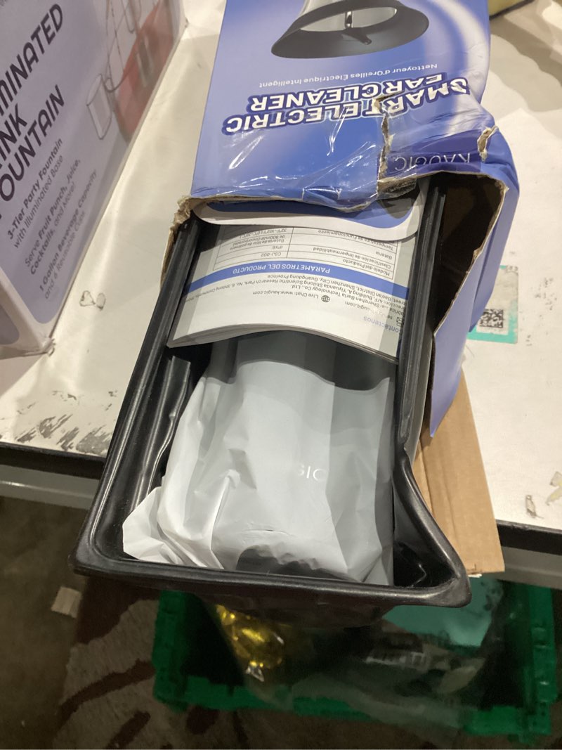 Condition photo showing New/Like New for Ear Wax Removal with One-Piece Waste Tank, FSA-HSA-Eligible, Water Powered Ear Cleaner, Electric Ear Cleaning Kit with Water Temperature Sensor, Ear Irrigation Flushing System, Black