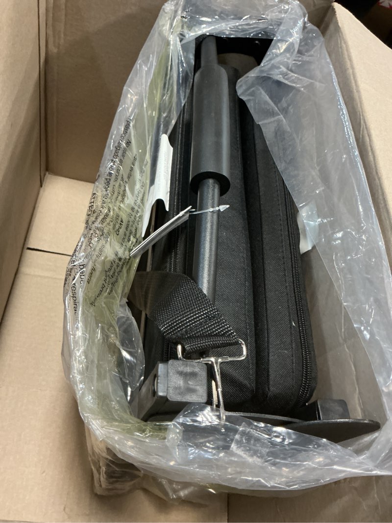 Condition photo showing Good Condition for Stadium Seats for Bleachers, Bleacher Seats with Ultra Padded Comfy Foam Backs and Cushion, Wide Portable Stadium Chairs with Back Support and Shoulder Strap Regular - 16.9"W x 13.2"D x 15.4"H Black 1
