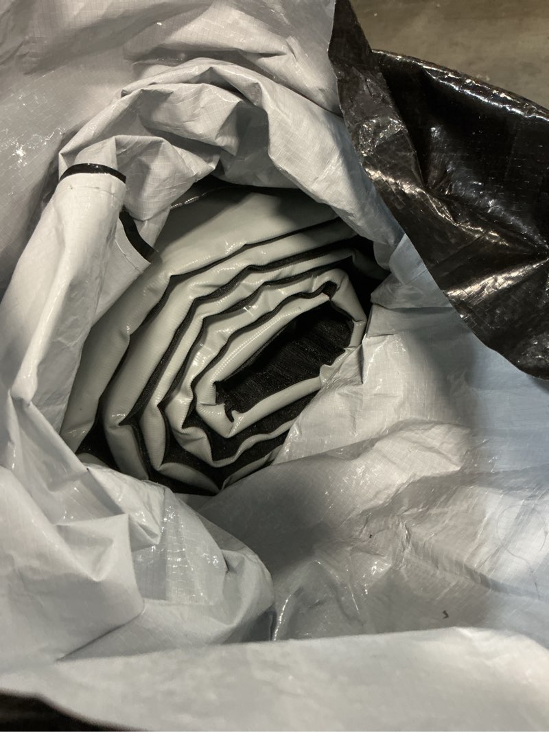 Condition photo showing Good Condition for temporary construction traffic industrial sports pitches outdoor noise control sound blocking reducing cancelling soundproof screen blankets sound barrier 39.3”x78.7"(grey)… gray