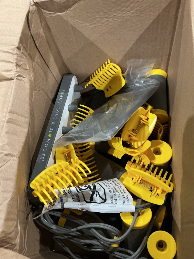 Condition photo showing As Is for drybar the roller club curling hot rollers | 10 rollers, 2 sizes, heats-up fast, gentle on hair, reduces frizz, adds shine, comes with heat-resistant bag