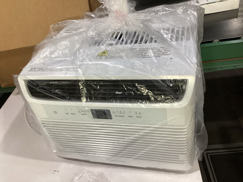 Condition photo showing Good Condition for frigidaire 6,000 btu window air conditioner and dehumidifier, 115v, cools up to 250 sq. ft. for apartment, dorm room, small/medium rooms, with remote control, white 1 count (pack of 1) cool only 115v white