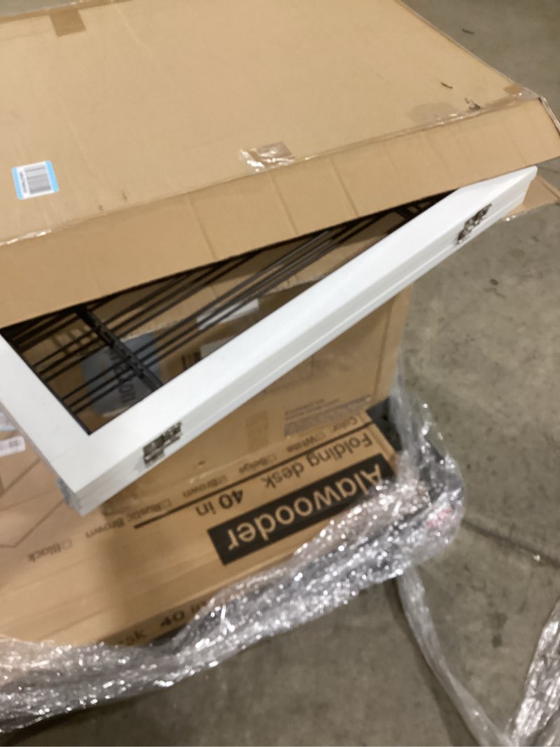 lzrs 3-panel freestanding adjustable wooden dog gate—30" tall foldable pet barrier with support feet