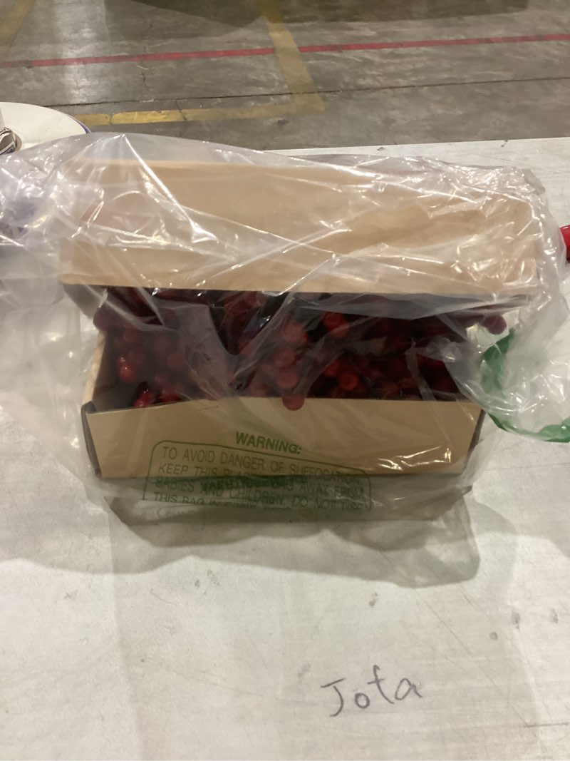 Condition photo showing New/Like New for Fangoo 48 Pack 7 Inch Artificial Red Berry Stems for Christmas Tree Holly Berries Picks Berry Branches Xmas Decoration Wreath Crafts Wedding Gift Holiday Season Winter Decor Xmas Ornaments