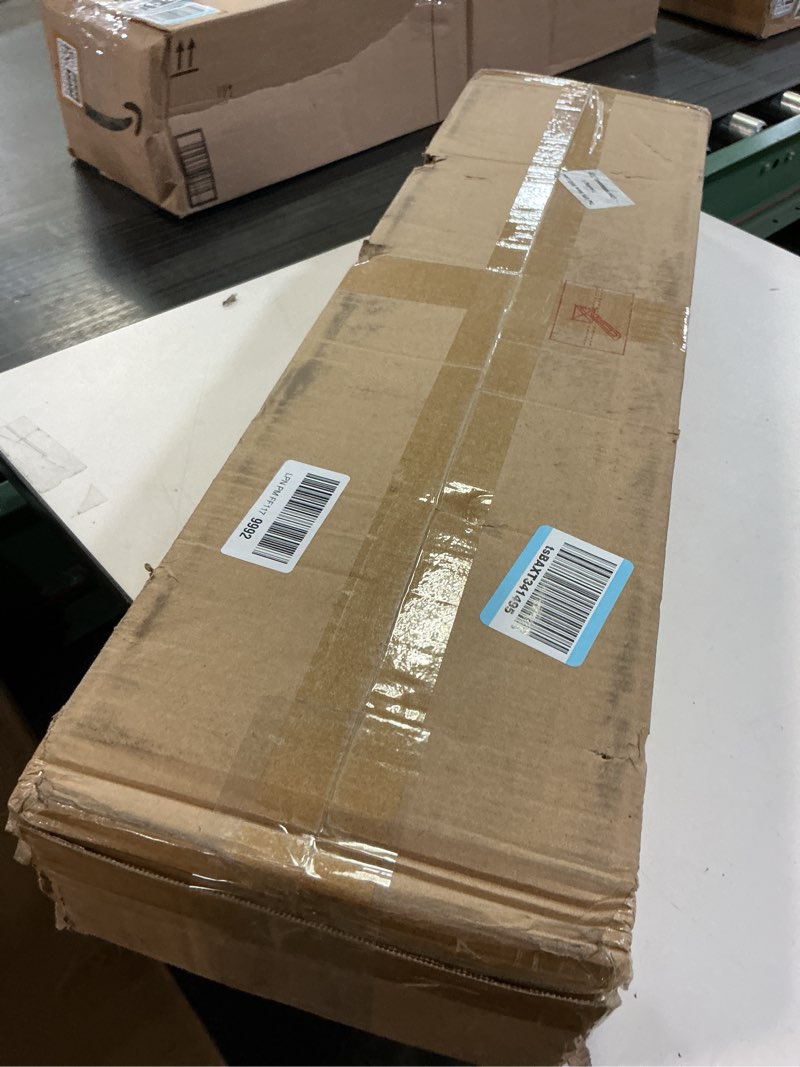 Condition photo showing New/Like New for BAMEOS Floating Shelves,31 in W White Wall Mounted Wooden Shelves with Invisible Brackets Set of 2, Hanging Wall Shelves Decoration for Bedroom, Bathroom, Living Room and Kitchen 31x7 White