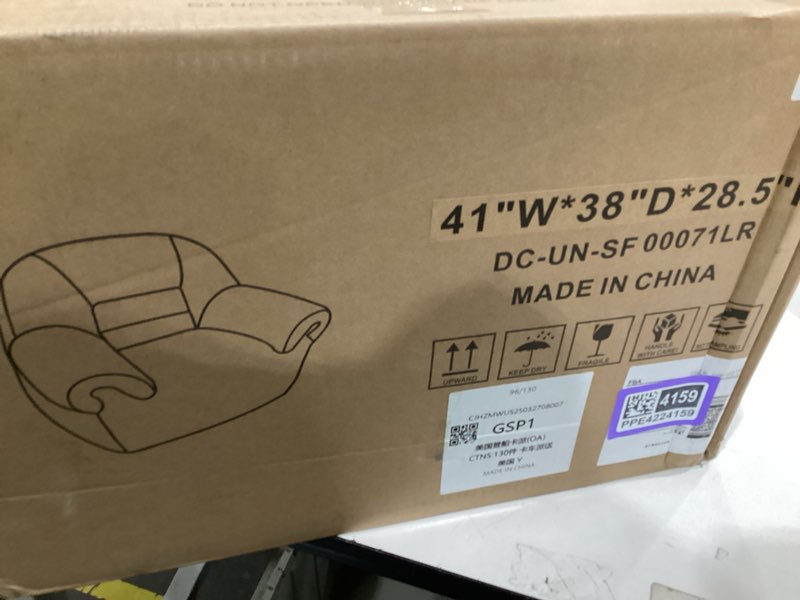 Condition photo showing Good Condition for daico bean bag chairs for adults comfy bean bag chair with ottoman plush beanbag sofa with armrests accent chair lazy single sofas with foam for bedroom living room reading gaming- letter pattern b - letter - o