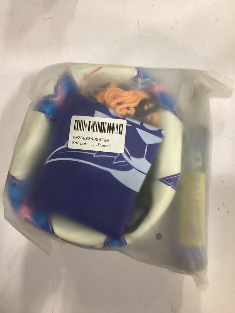 Condition photo showing New/Like New for soccer ball  glow in the dark soccer ball size 3 / 4 / 5  mila chic glowing luminious soccer balls gifts for boys  girls  men  women indoor-outdoor soccer training (with pump)