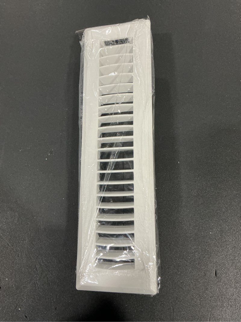 Condition photo showing Good Condition for RELIABILT 2-in x 12-in ABS resin White Floor Register