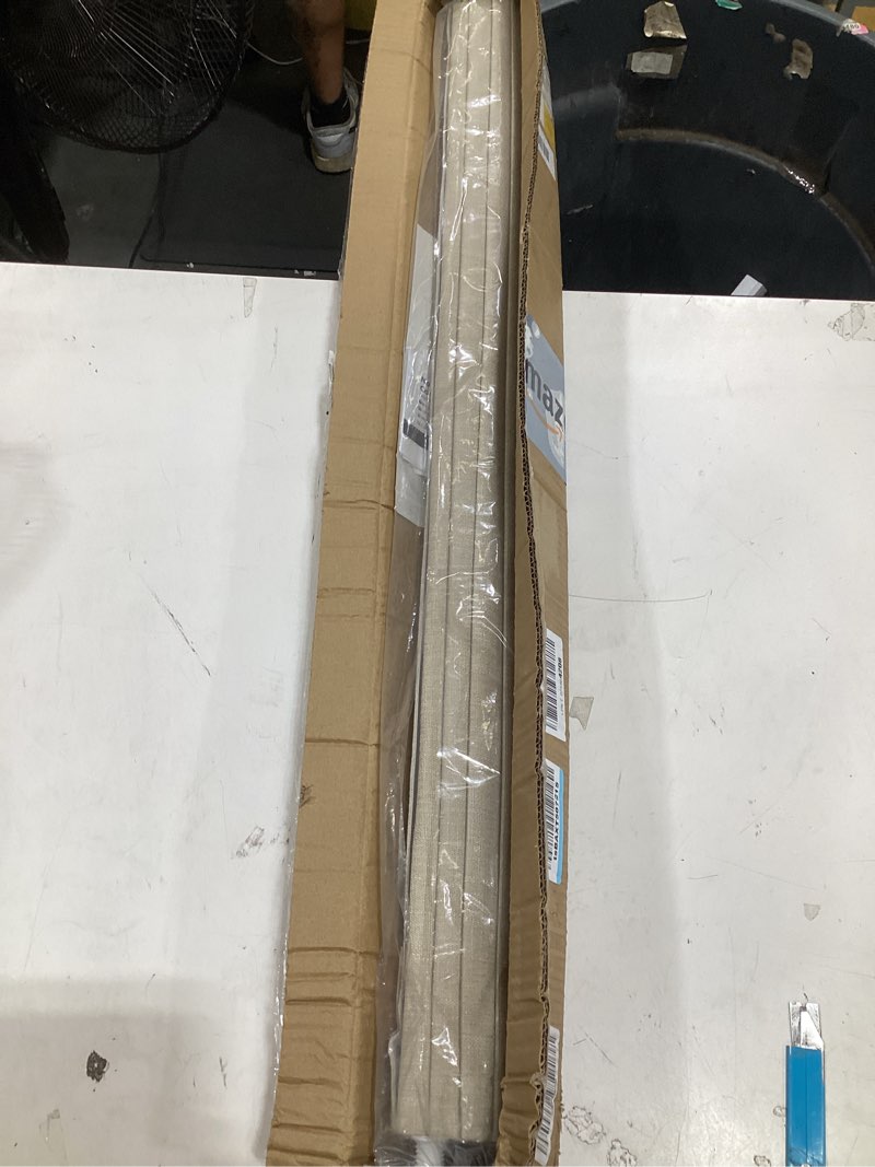 Condition photo showing Good Condition for 100% blackout no tools no drill cordless roman shades for windows, size 38 3/4" w × 60" h (for windows 39" w × 60" h) blackout - beige blackout - beige 39" w × 60" h